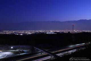 千提寺PA展望台の夜景スポット写真（2）class=