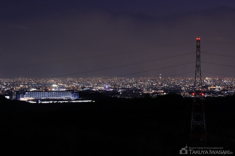 千提寺PA展望台の夜景スポット写真（3）