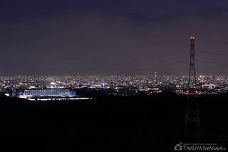 千提寺PA展望台の夜景スポット写真（3）class=
