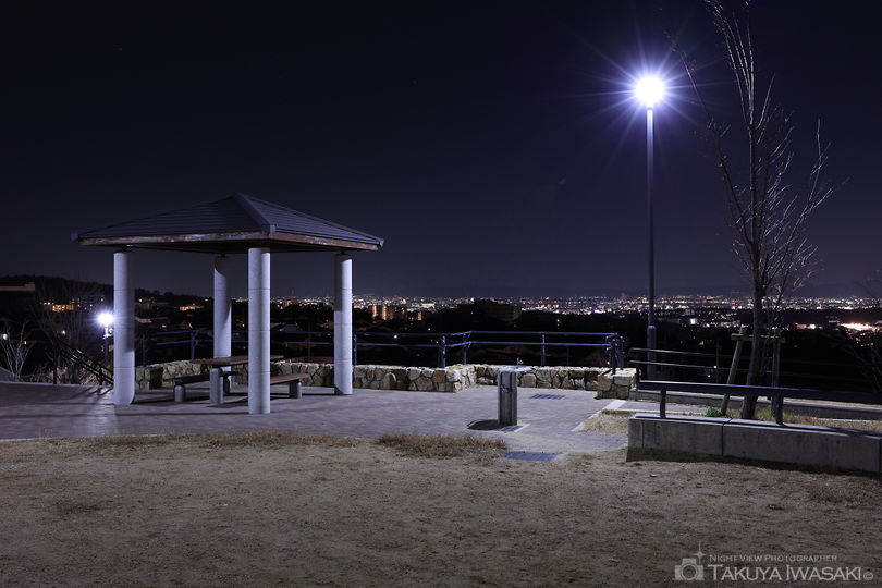 見晴らし公園の夜景スポット写真（6）