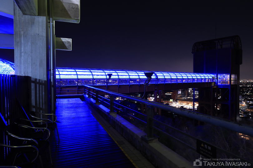 箕面温泉スパーガーデン　展望エレベーターの夜景スポット写真（3）