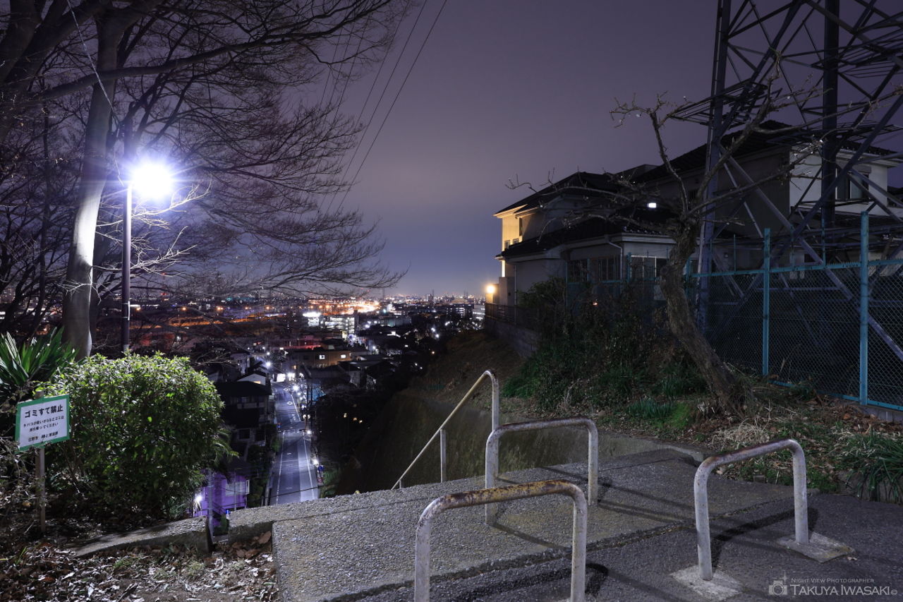 百段階段の夜景スポット写真（3）
