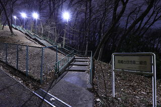 七生丘陵散策路東コースの夜景スポット写真（4）class=