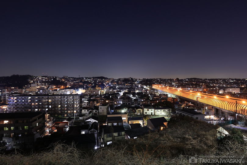 星川第二歩道橋の夜景スポット写真（1）
