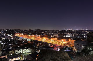 星川第二歩道橋の夜景スポット写真（2）class=