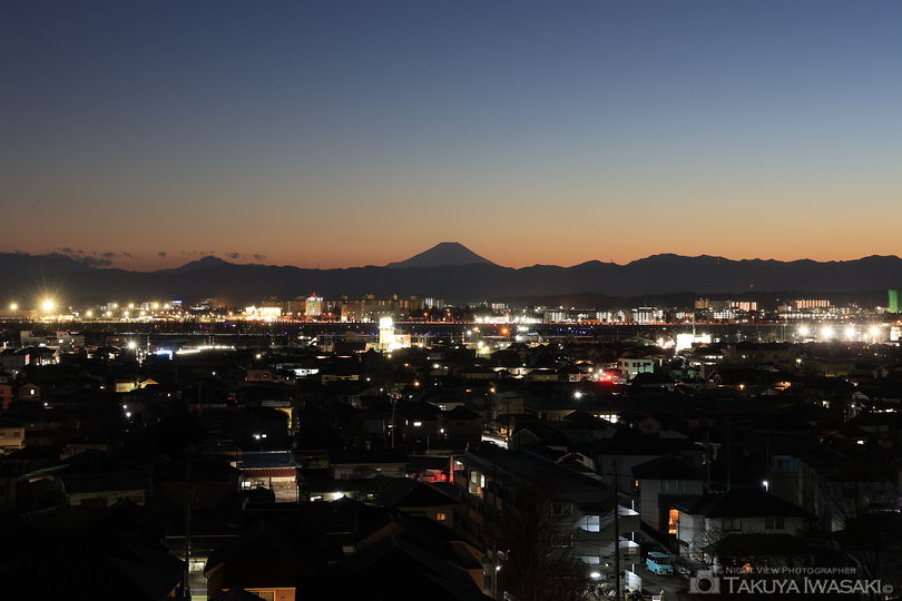 野山北・六道山公園の夜景スポット写真（1）