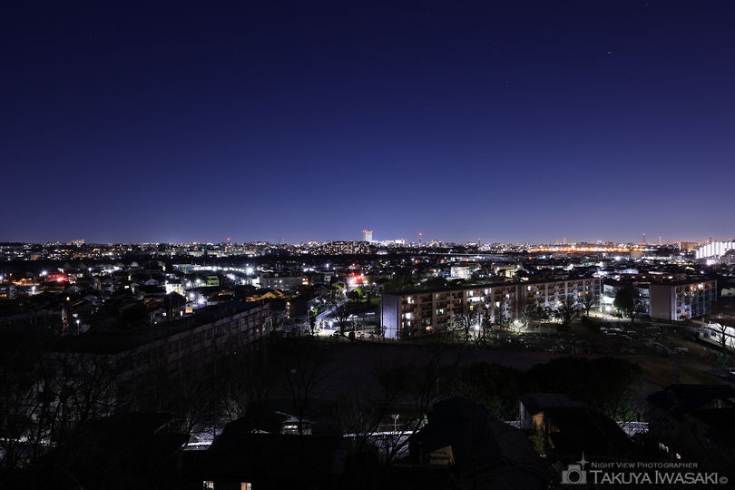 新坂西橋の夜景スポット写真（1）