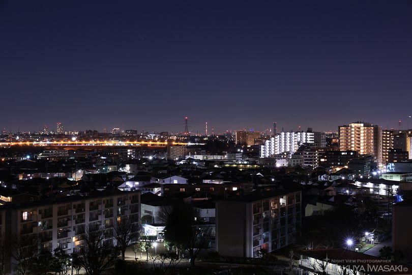 新坂西橋の夜景スポット写真（3）