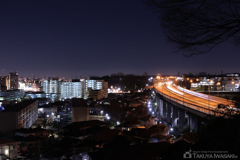 新坂西橋の夜景スポット写真（4）