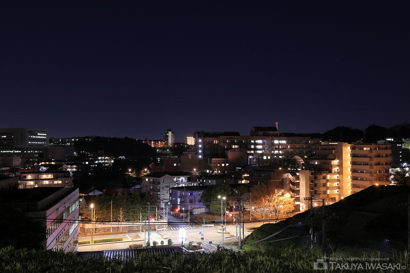 山王下緑地　展望広場の夜景スポット写真（1）