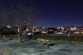 山王下緑地　展望広場の夜景スポット写真（4）class=