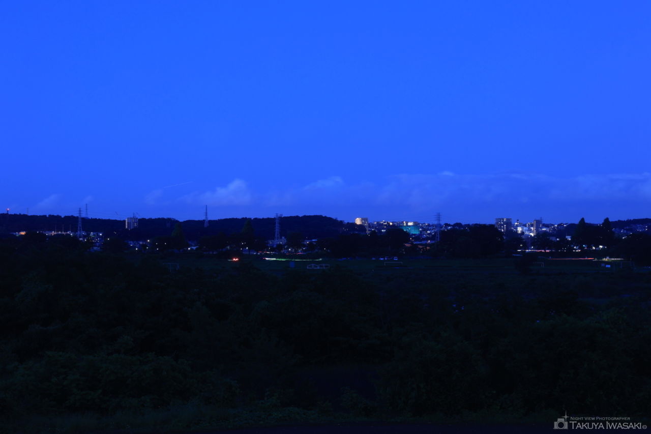 厚木PAの夜景スポット写真（2）