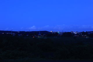 厚木PAの夜景スポット写真（2）class=