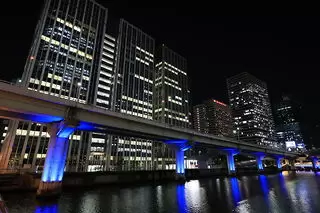 渡辺橋の夜景