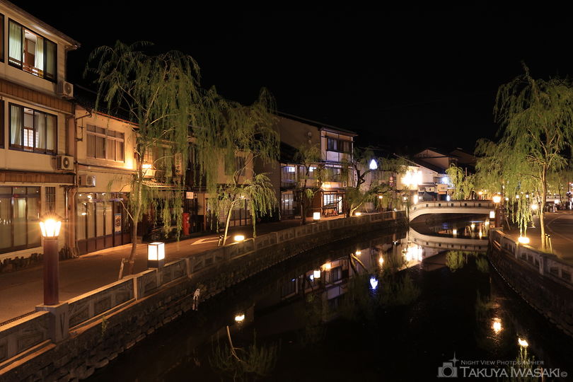 城崎温泉街の夜景スポット写真（3）