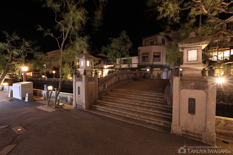 城崎温泉街の夜景スポット写真（6）