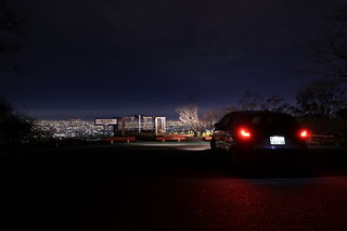 海抜600m駐車場の夜景スポット写真（6）class=