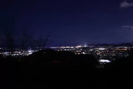 龍河洞スカイライン 展望台の夜景