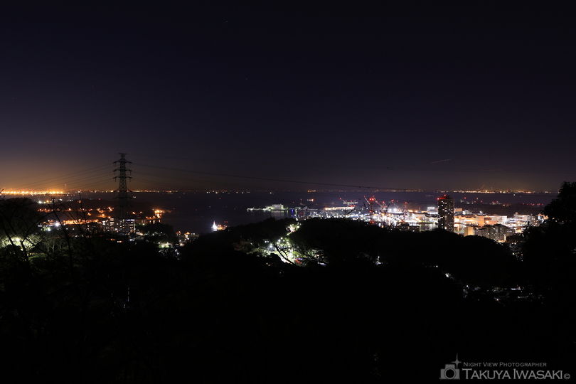 塚山公園 見晴台の夜景スポット写真（1）