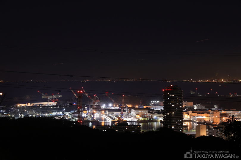 塚山公園 見晴台の夜景スポット写真（2）
