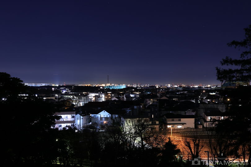 大坂台公園の夜景スポット写真（2）