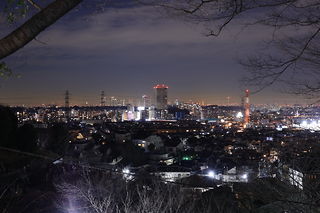 大倉山公園の夜景スポット写真（1）class=