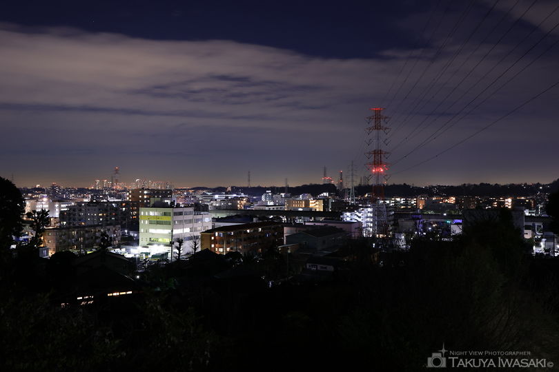 新羽丘陵公園の夜景スポット写真（3）