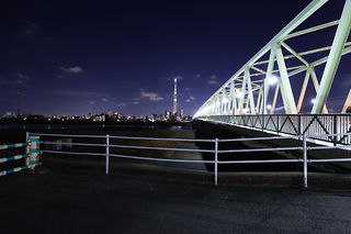 木根川橋の夜景スポット写真（4）class=