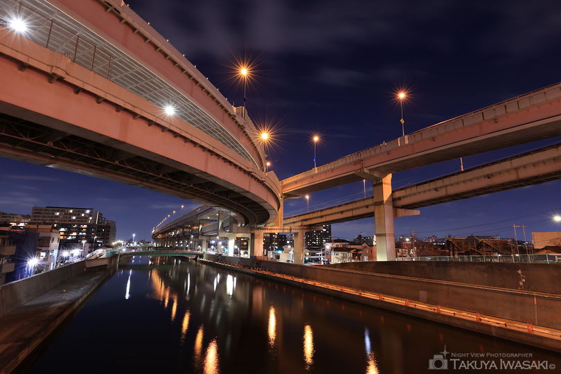 新水戸橋の夜景スポット写真（1）