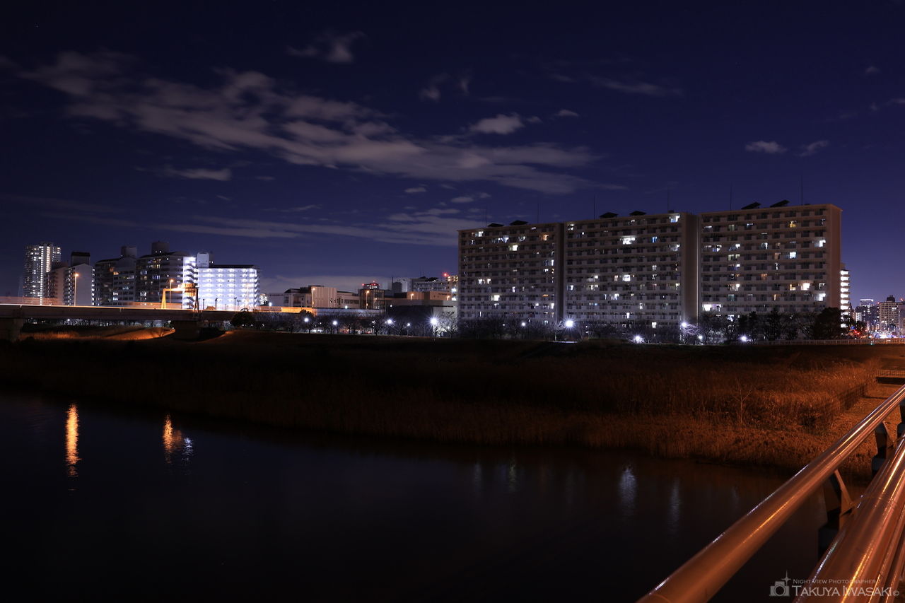 新小松川大橋の夜景スポット写真（3）