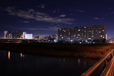 新小松川大橋の夜景スポット写真（3）class=