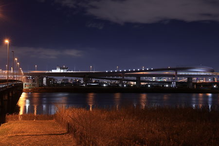 新小松川大橋の夜景スポット写真（4）class=