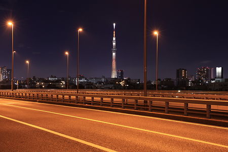 新小松川大橋の夜景スポット写真（5）class=