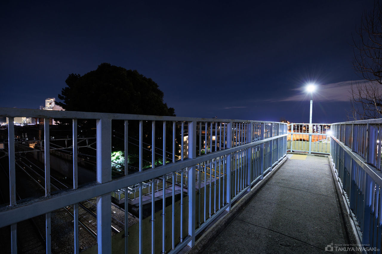 田園都市線瀬田跨線橋の夜景スポット写真（5）