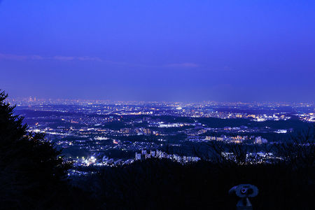 高尾山駅展望台の夜景スポット写真（1）class=