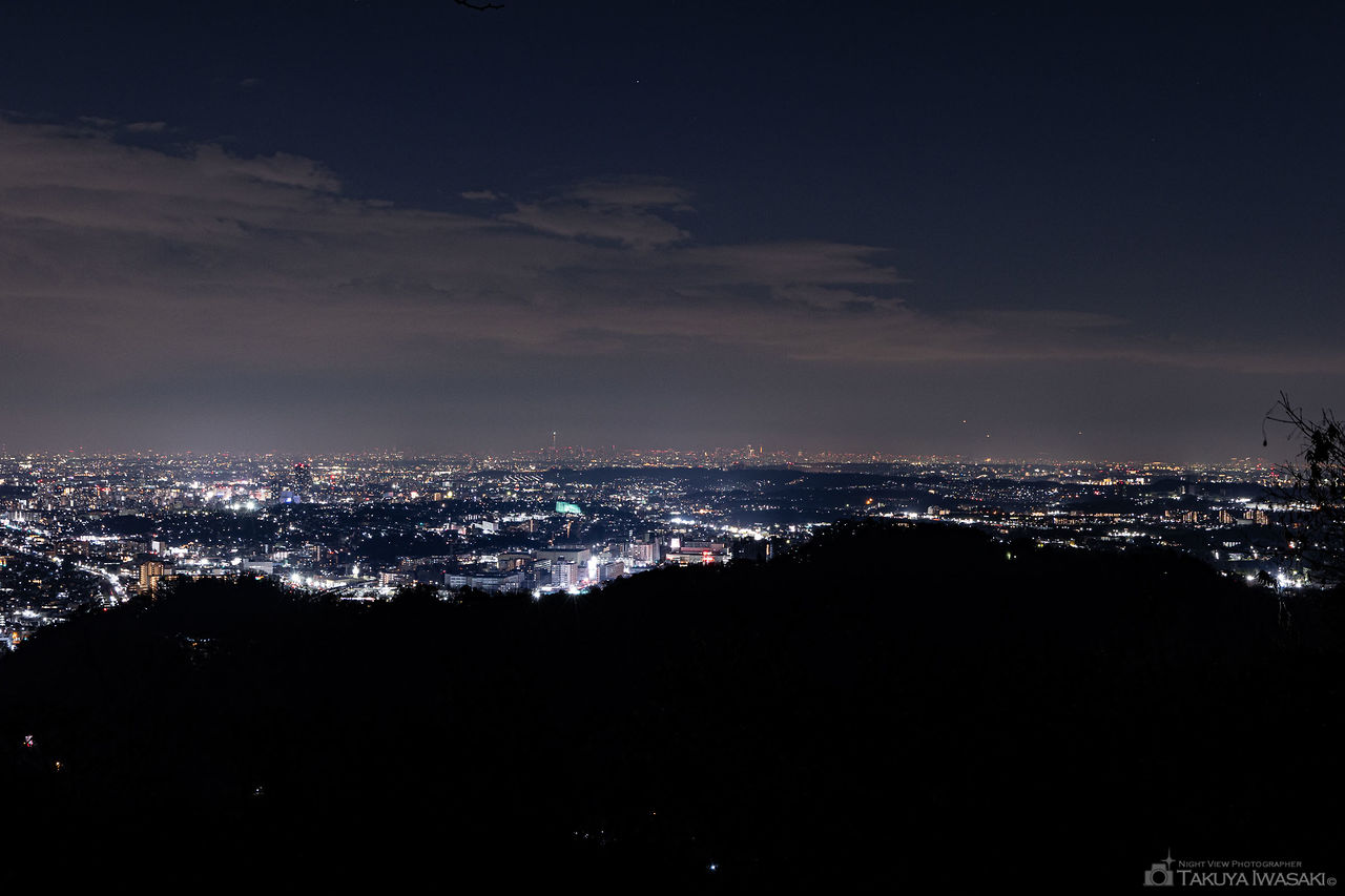 高尾山 金比羅台展望台の夜景スポット写真（1）