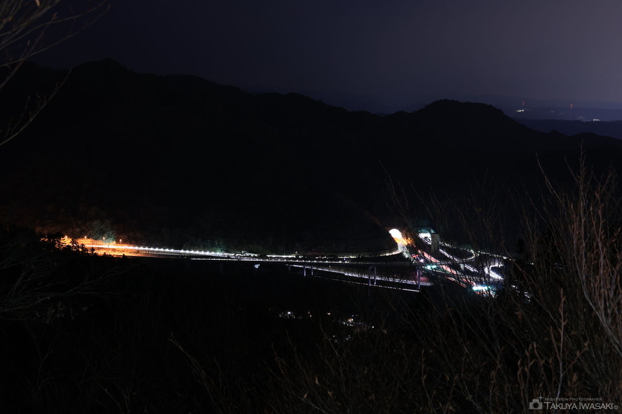 高尾山駅の夜景スポット写真（1）