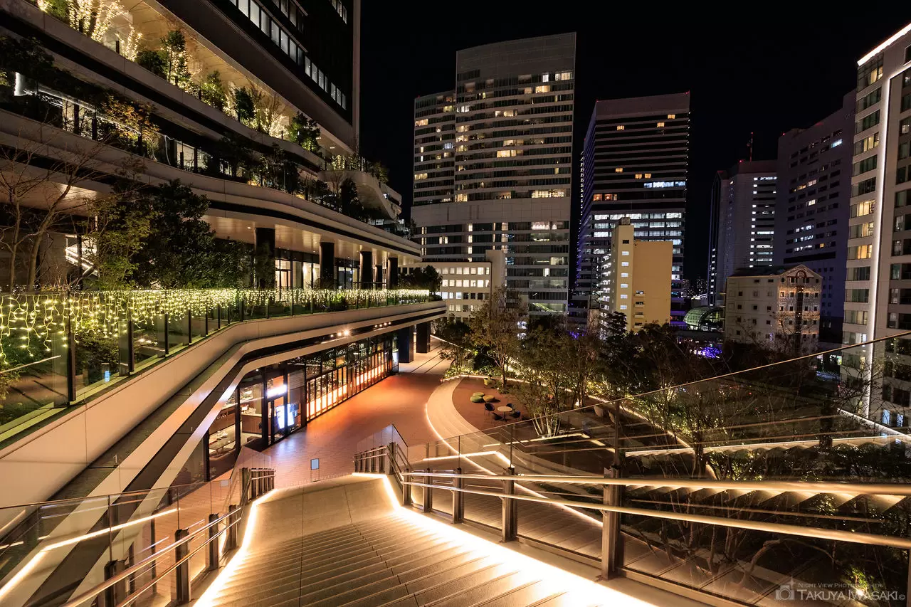 東京ポートシティ竹芝 スキップテラスの夜景（東京都港区）