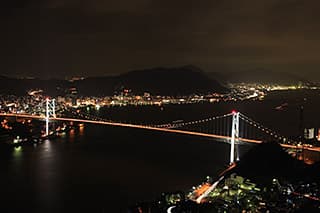 関門橋の夜景スポット一覧